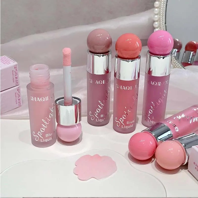 Liquid Blusher Makeup Water Light Jelly Blush Cool Warm Tone NudePink Liquid Rouge Highlighter Brighten Face Korean Style Makeup - AliExpress 66