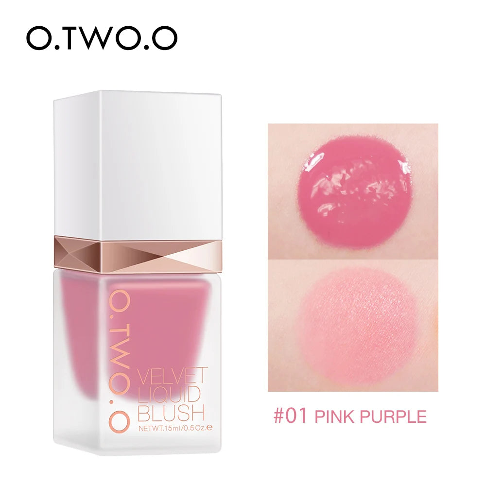 O.TWO.O Liquid Blusher 4 Colors Rose Pink Blush Long Lasting Natural Cheek Face Makeup Blusher High Pigment For Women Cosmetics - AliExpress 66