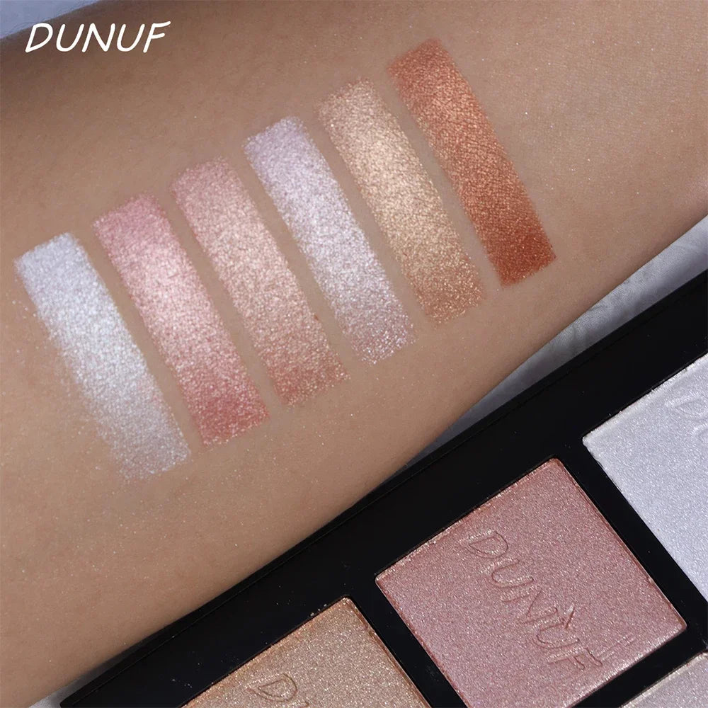 6 color Highlighter Palette Highly Pigmented Long Lasting Waterproof Natural Contour Powder Matte Pearl Body Face Highlighting - AliExpress 66