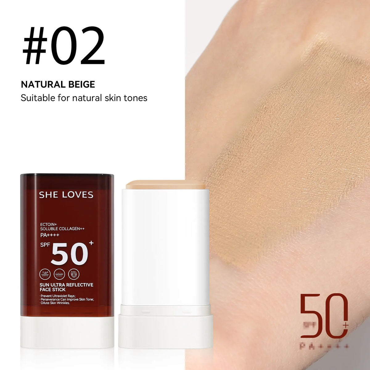 SPF Foundation Stick Full Coverage Natural Finish