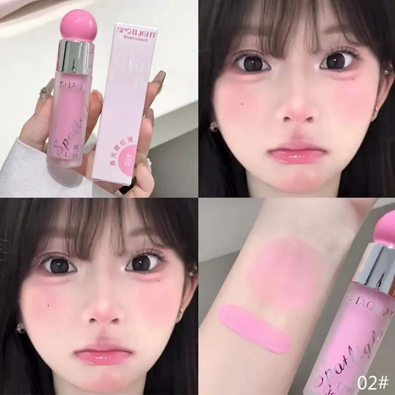 Liquid Blusher Makeup Water Light Jelly Blush Cool Warm Tone NudePink Liquid Rouge Highlighter Brighten Face Korean Style Makeup - AliExpress 66