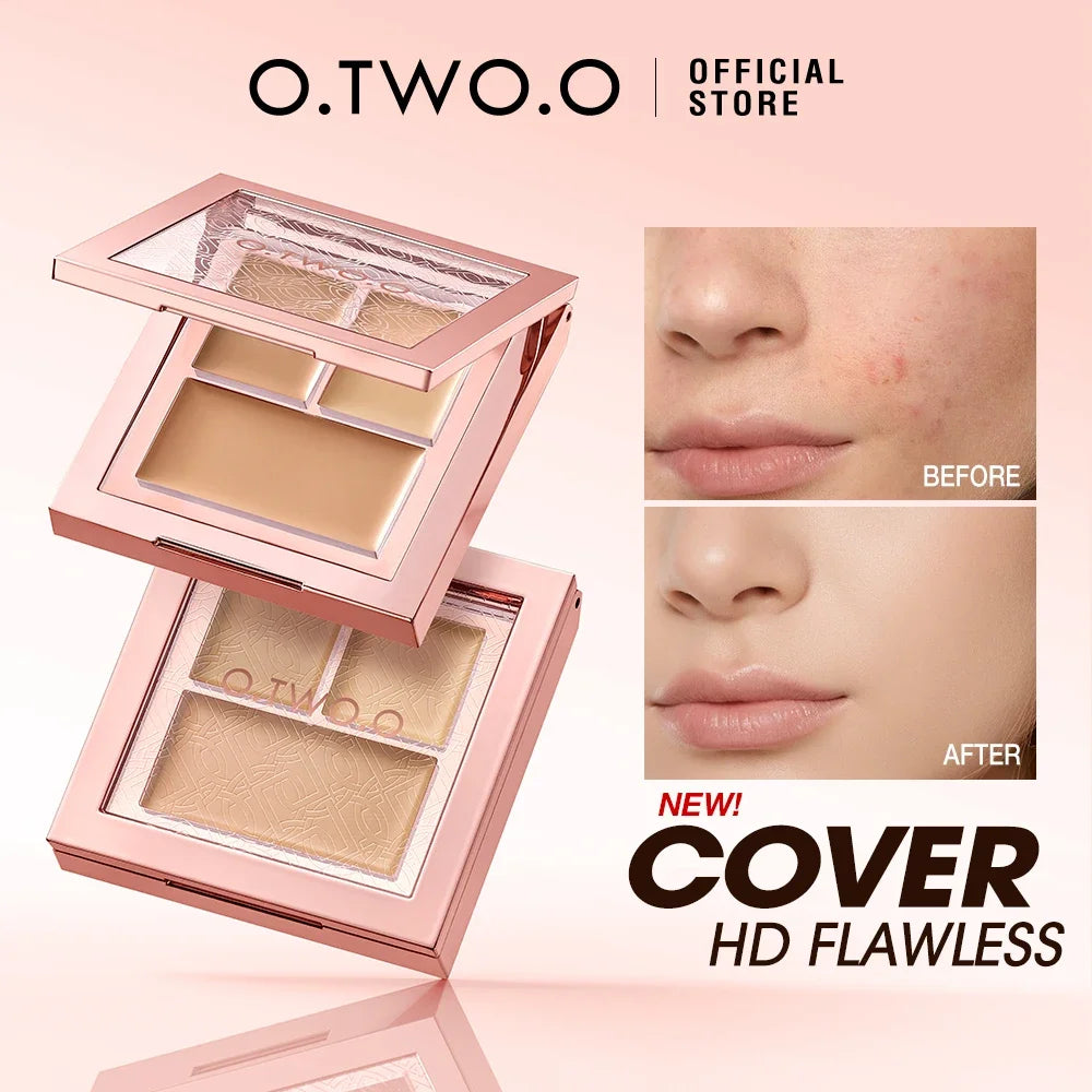 3Tone Flawless Concealer Palette High Coverage Long Lasting Cover Acne Dark Circles Brightening Skin Contour Cream - AliExpress 66
