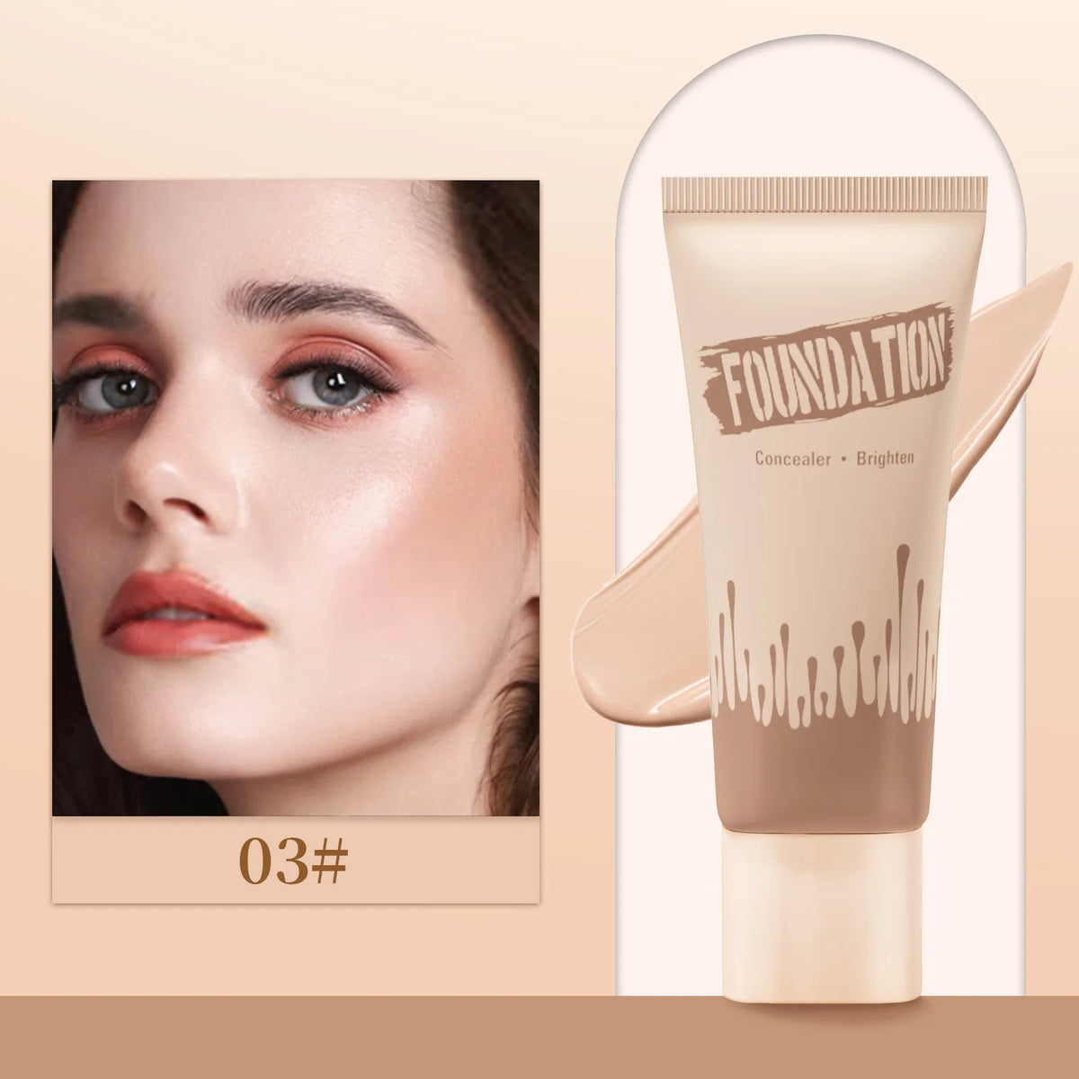 Full Coverage Foundation, Matte Finish Oil-control Liquid Foundation, Covering Blemishes And Dark Spot, Concealer Cream - AliExpress 66
