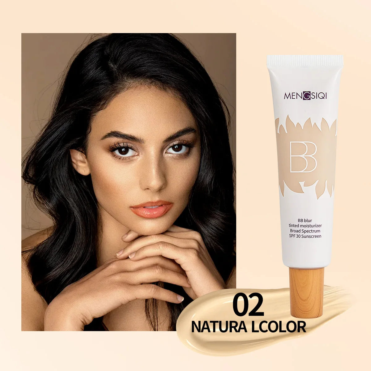 SPF30 BB Cream Base Makeup, Covering Defects, Spots on the Face, Black Eye Circles, Oil Control, Natural Summer Makeup