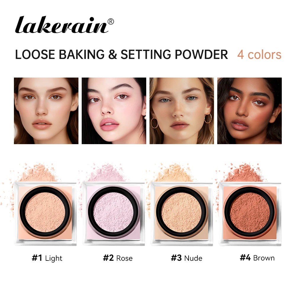Loose Baking&Setting Powder Long Lasting Oil Control Natural Face Matte Waterproof BrighTening Loose Powder Makeup Cosmetics - AliExpress 66