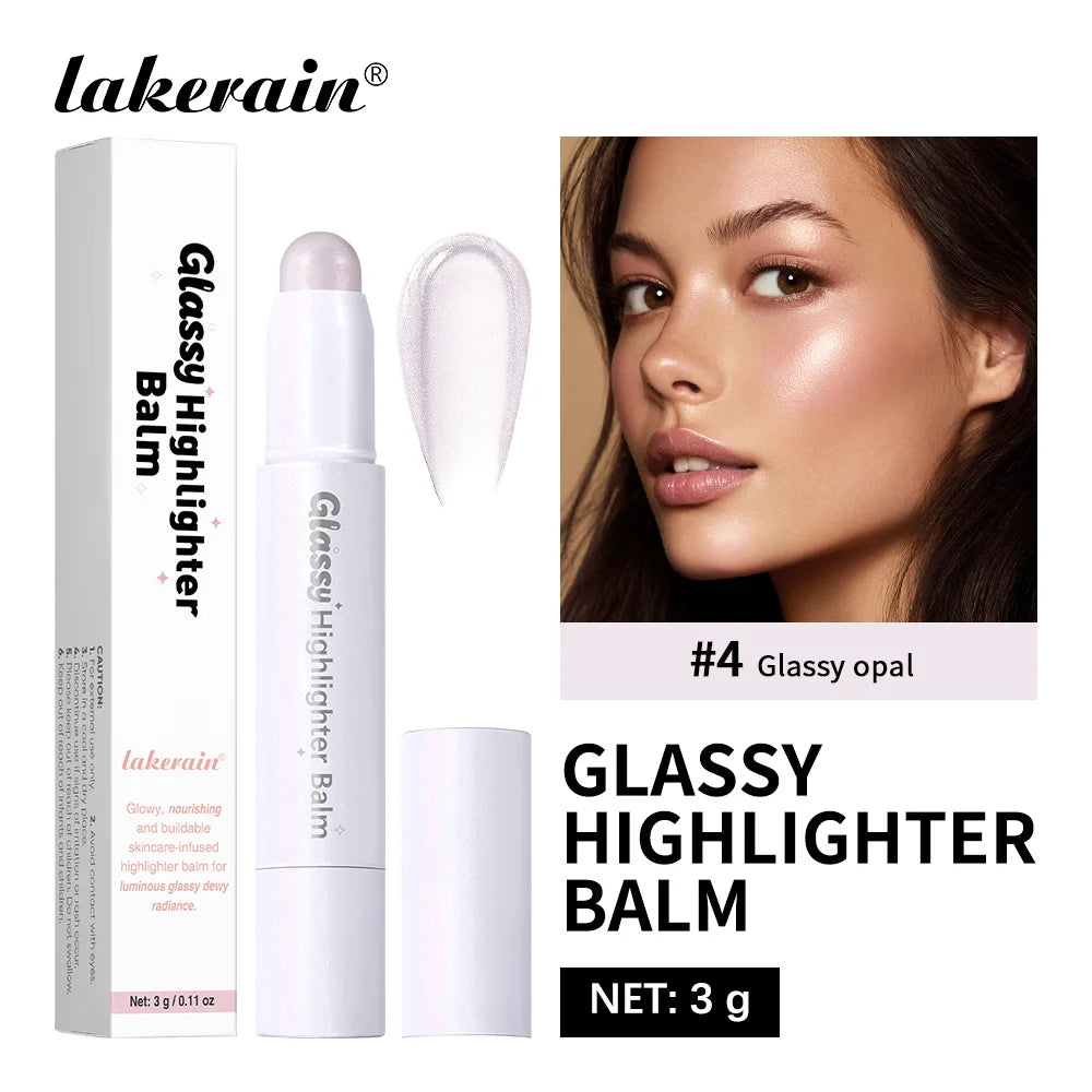 Glassy Highlighter Balm Brighten Complexion Deep Hydration Long Lasting Wear Highlighting Cream Eye Cheek Lip Body Glossy Pen - AliExpress 66