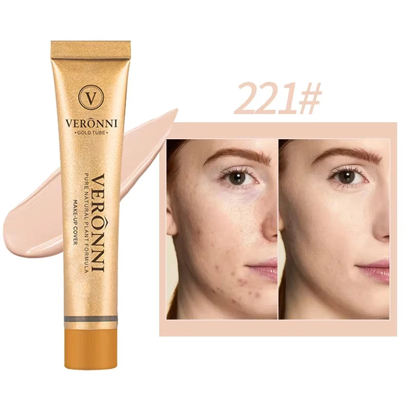 Concealer Makeup, 14 Shades Full Coverage Concealer Tube, Long Lasting Waterproof Concealer for Dark Circles, Acne Scars, Tattoo