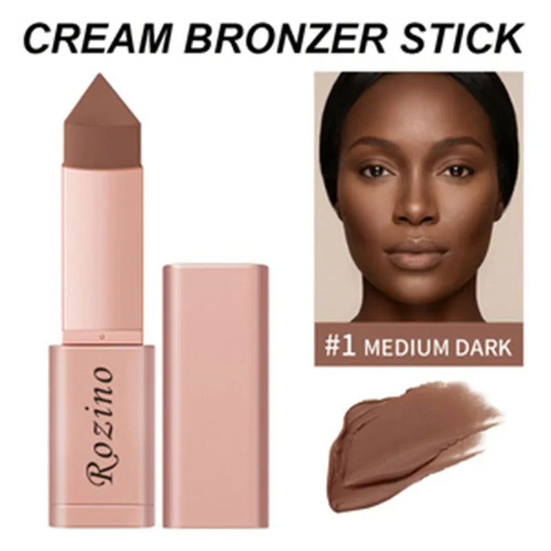 Three-in-One Foundation Stick, Concealer Stick and Blush Stick, Long-Lasting and Natural Easy and Convenient for Applying Makeup
