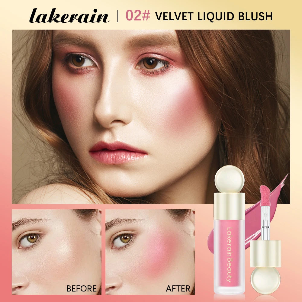 7.5ml Matte Liquid Blush Velvet Blusher Orange Peach Face Pigment Lasting Beauty Natural Cheek Tint Cream Waterproof Blush - AliExpress 66