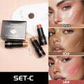 3Pcs Concealer Stick Set Waterproof Oil Control Highlighter Contour Blush Cream Multifunctional Makeup Beauty - AliExpress 66
