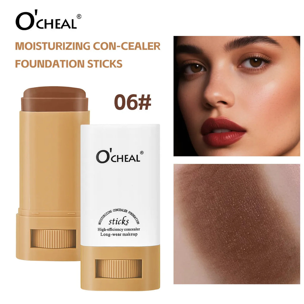 Waterproof Concealer Stick Lightweight Foundation Long Lasting Moisturizing Cover Blemishes Natural Finish Brightening Makeup - AliExpress 66