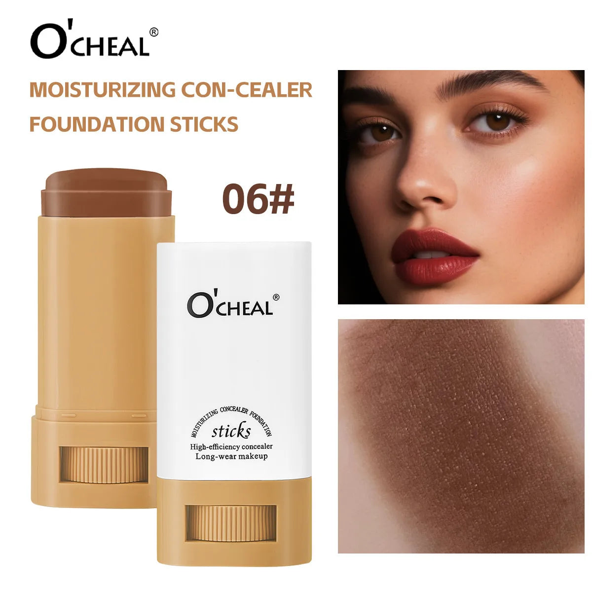 Waterproof Concealer Stick Lightweight Foundation Long Lasting Moisturizing Cover Blemishes Natural Finish Brightening Makeup - AliExpress 66