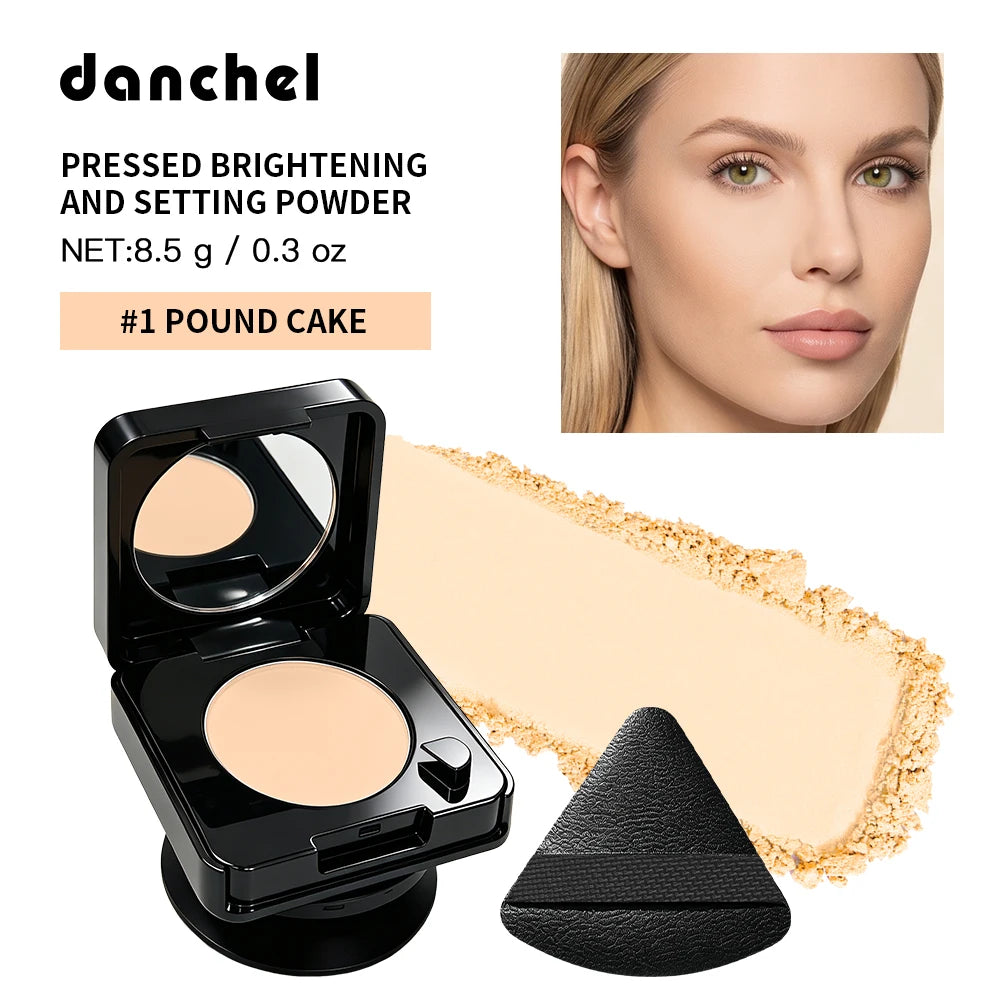 2-In-1 Oil Control & Makeup Setting Pressed Powder Long Lasting Blur Pores Matte Pressed Powder with Phone Grip Woman Cosmetics