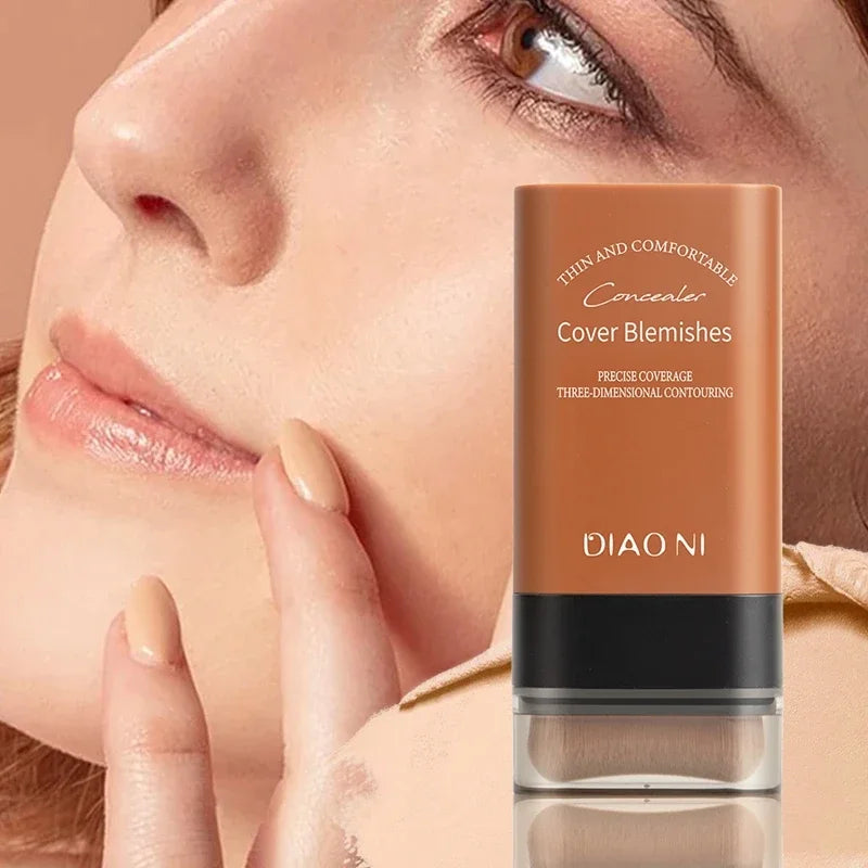 Matte Foundation Cream Stick Multi-Use Eraser Makeup Full Coverage Waterproof Lasting Oil-control Cover Acne Base With Brush - AliExpress 66