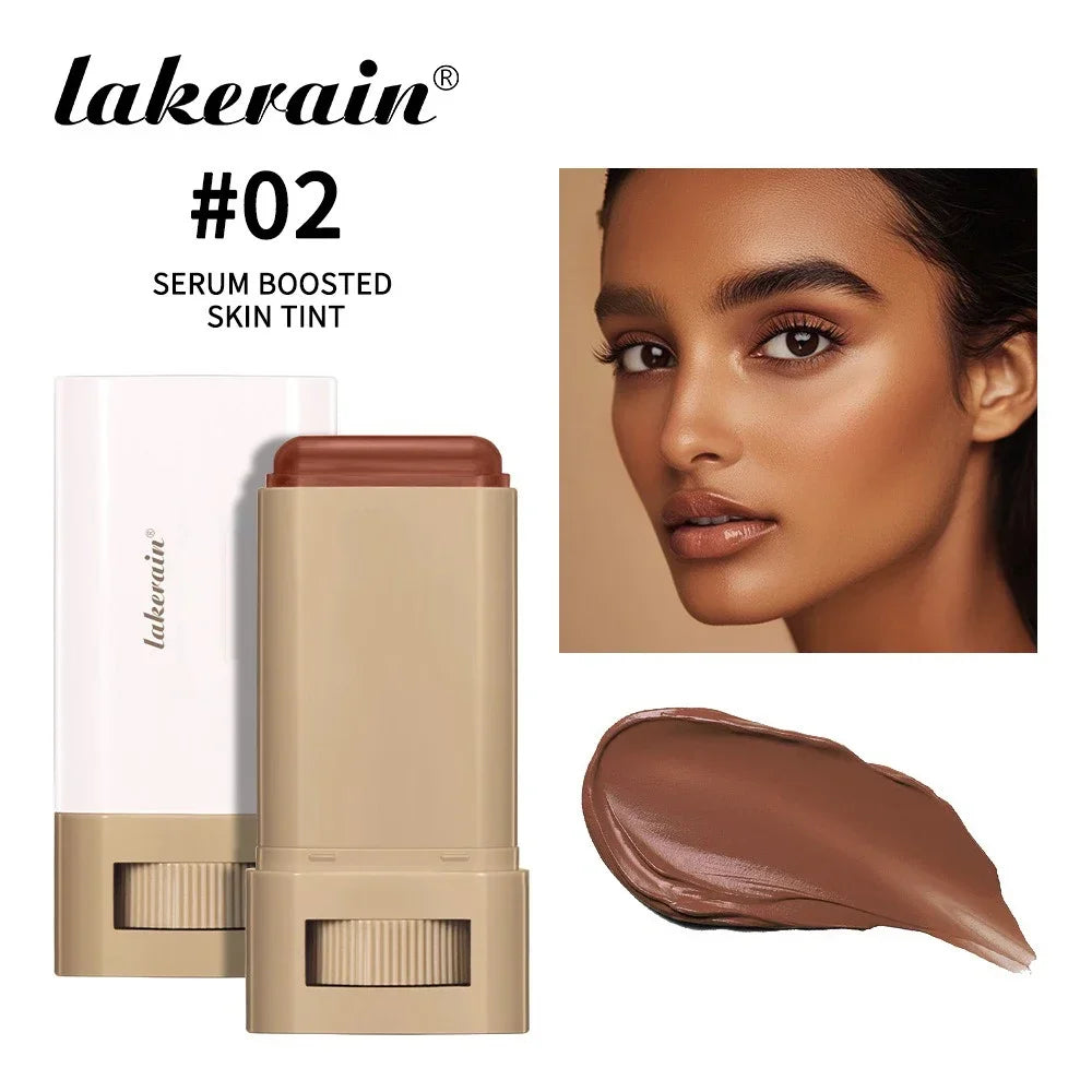 6 Colors Tinted Foundation Cream Stick, Waterproof Oil Control Concealer Foundation, Smooth Matte Full Coverage Makeup Stick