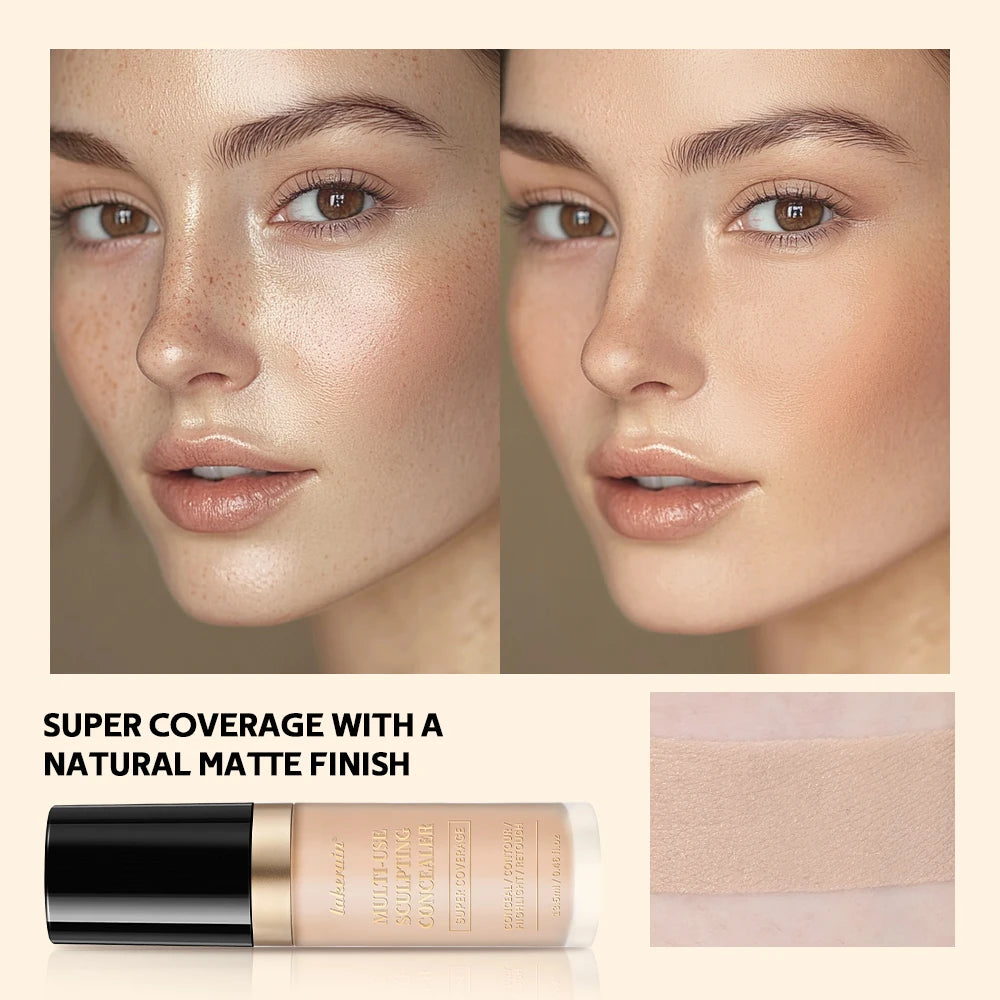 Super Coverage Concealer Multi-Use Cream Oil Free Highlight Covers Dark Circles Long-lasting Natural Matte Finish Long Wear Make - AliExpress 66