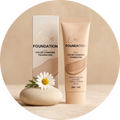 SPF 50 Color Changing Foundation Natural Coverage Self Adjusting Liquid Foundation Conceal Flaws Lightweight Primer Makeup Base