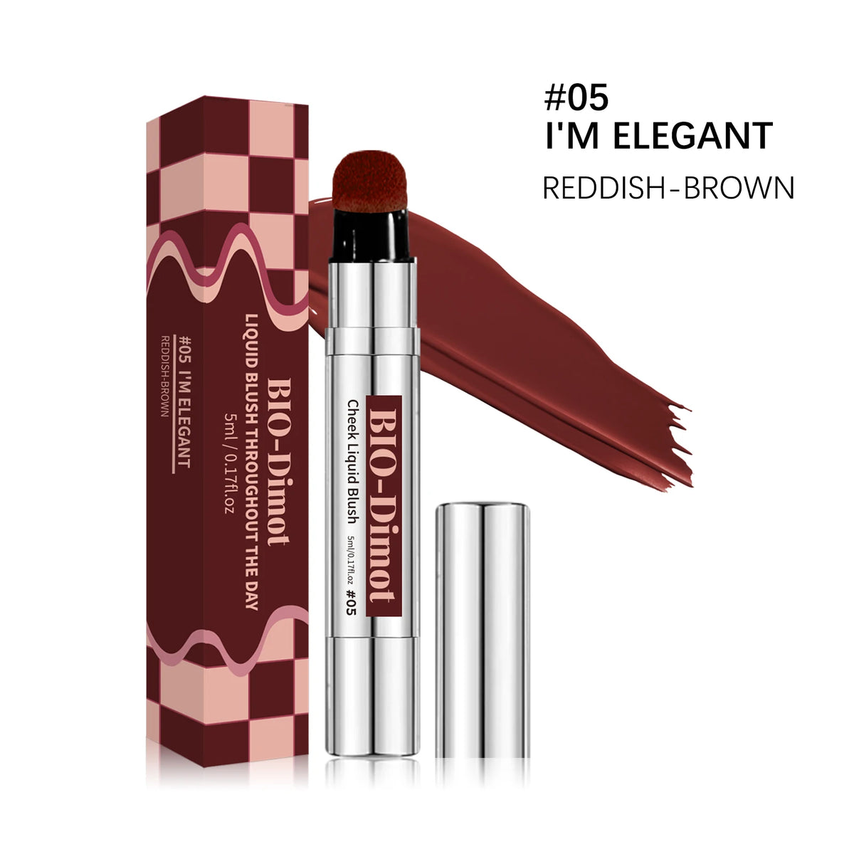 6 Colors Liquid Blush Stick with Sponge Tip Matte Makeup Waterproof Long-Lasting Color Correction Smooth for Lips and Cheeks - AliExpress 66