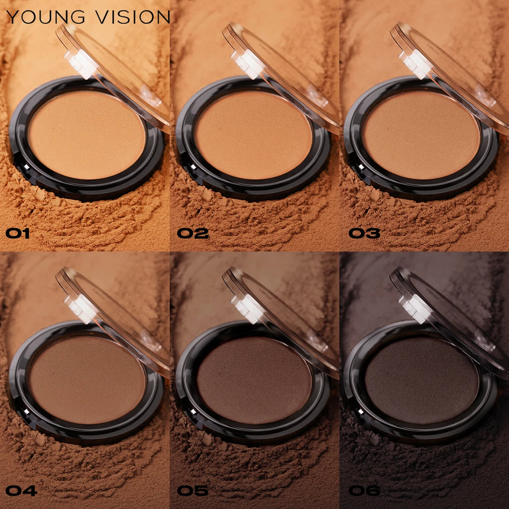 Woman makeup 6-Color Matte Bronze Powder Velvety Smooth Natural Setting Powder Makeup - AliExpress 66