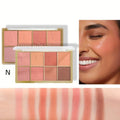8-Color Matte Blush Palette Portable Sweatproof Long-Lasting Natural Cheek Makeup Skin-Fit Blusher Compact for Makeup Enthusiast - AliExpress 66