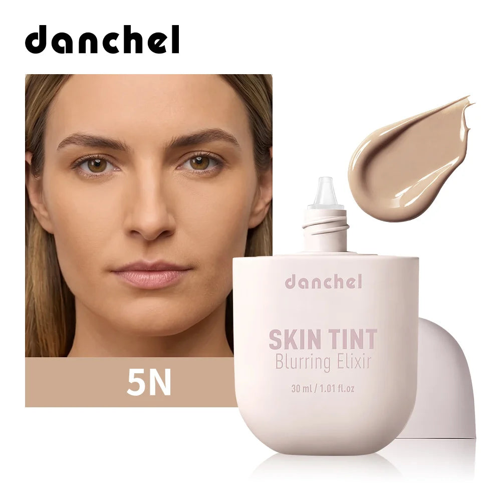 Skin Tint Blurring Elixir Even Skin Tone 12h Long-lasting Natural Finish Hide Pores Fine Lines Lightweight Breathable Skin Tint