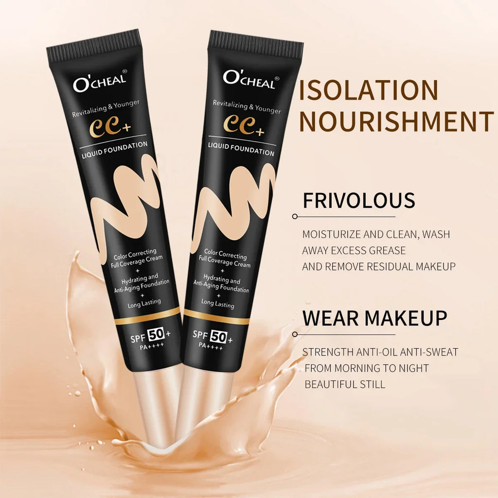 BB Cream SPF50 PA Plus Foundation Waterproof Long Lasting Brightening Primer Sunscreen Makeup Base Cosmetics For Women - AliExpress 66