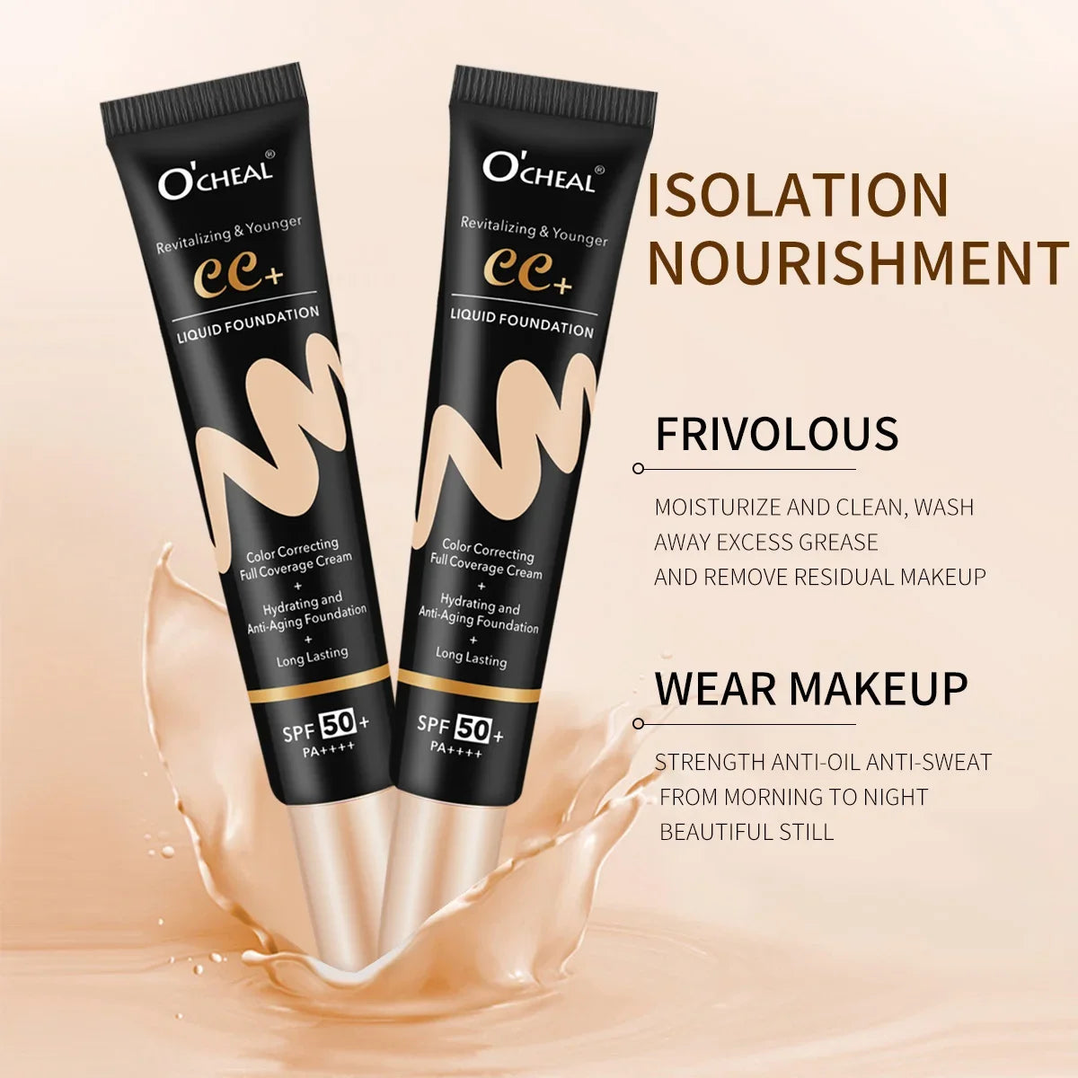 BB Cream SPF50 PA Plus Foundation Waterproof Long Lasting Brightening Primer Sunscreen Makeup Base Cosmetics For Women - AliExpress 66