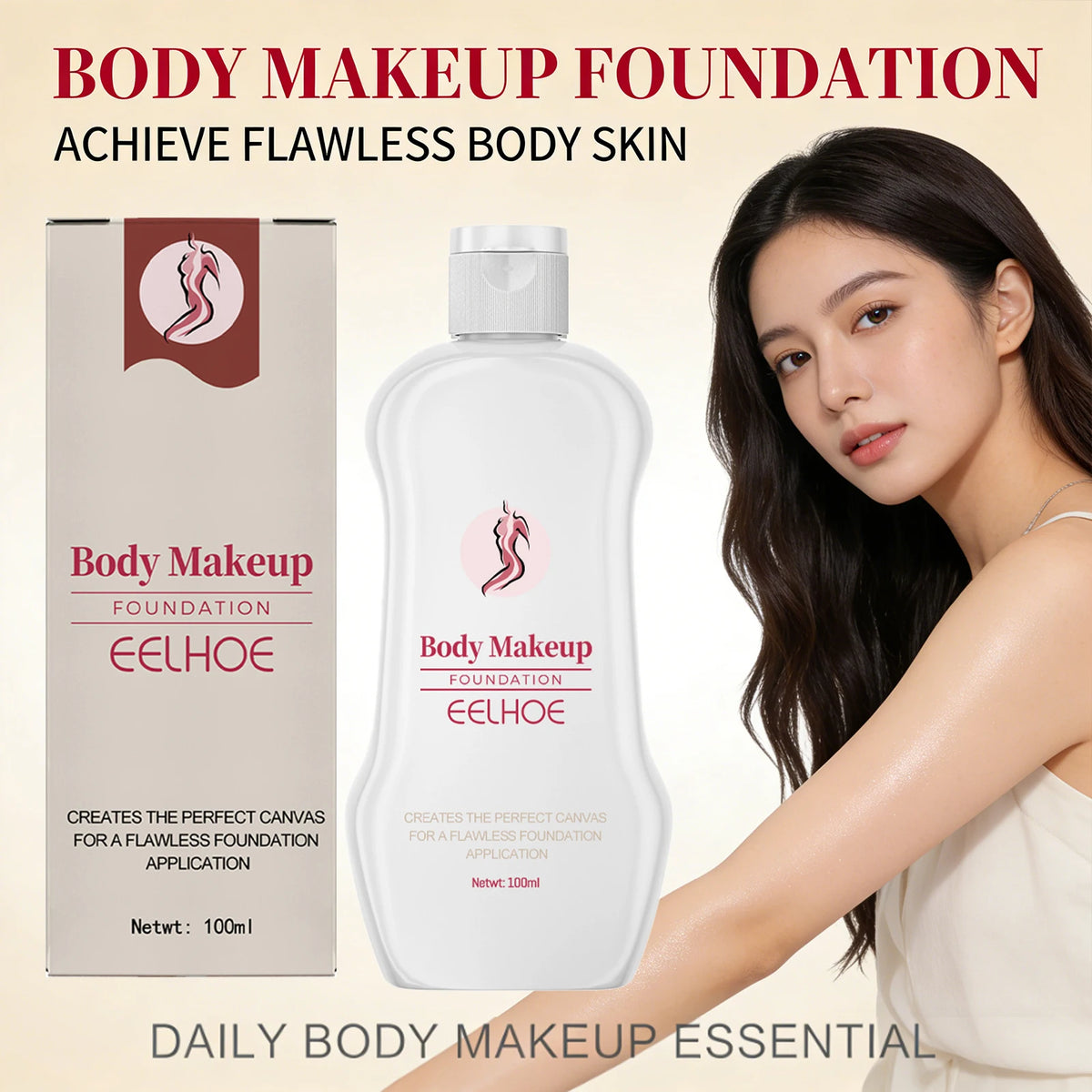 Eelhoe Body Makeup Foundation soothing Skin Covering Blemishe Refreshing Daily Makeup Liquid Foundation Moisturizing Concealer - AliExpress 66