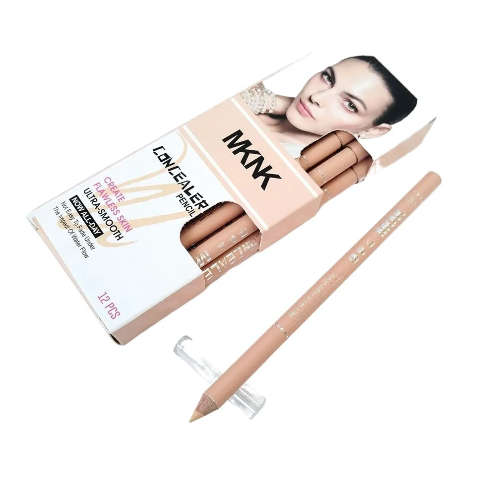 12pcs 2 Colors Face Concealer Pencil Can Perfection Conceal Blemish Dark Circle Wonder Concealer Pencil Evens Out Skin Tone