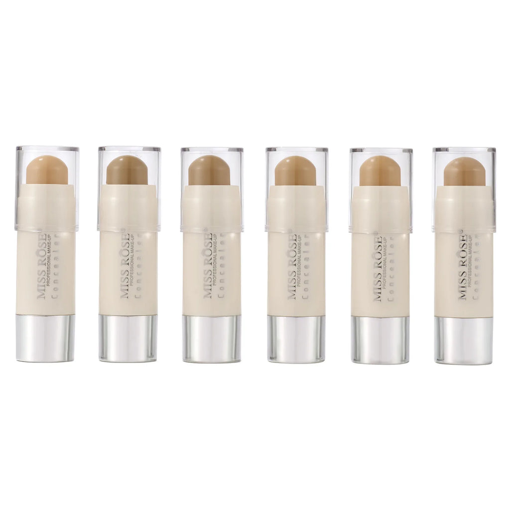 MISS ROSE Long Lasting Concealer Stick - Lightweight Full Coverage Brightening Skin Tone Facial Makeup Pen Cosmetics