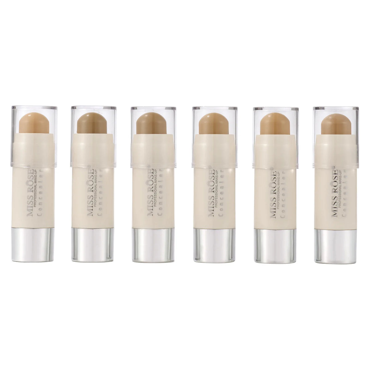 MISS ROSE Long Lasting Concealer Stick - Lightweight Full Coverage Brightening Skin Tone Facial Makeup Pen Cosmetics