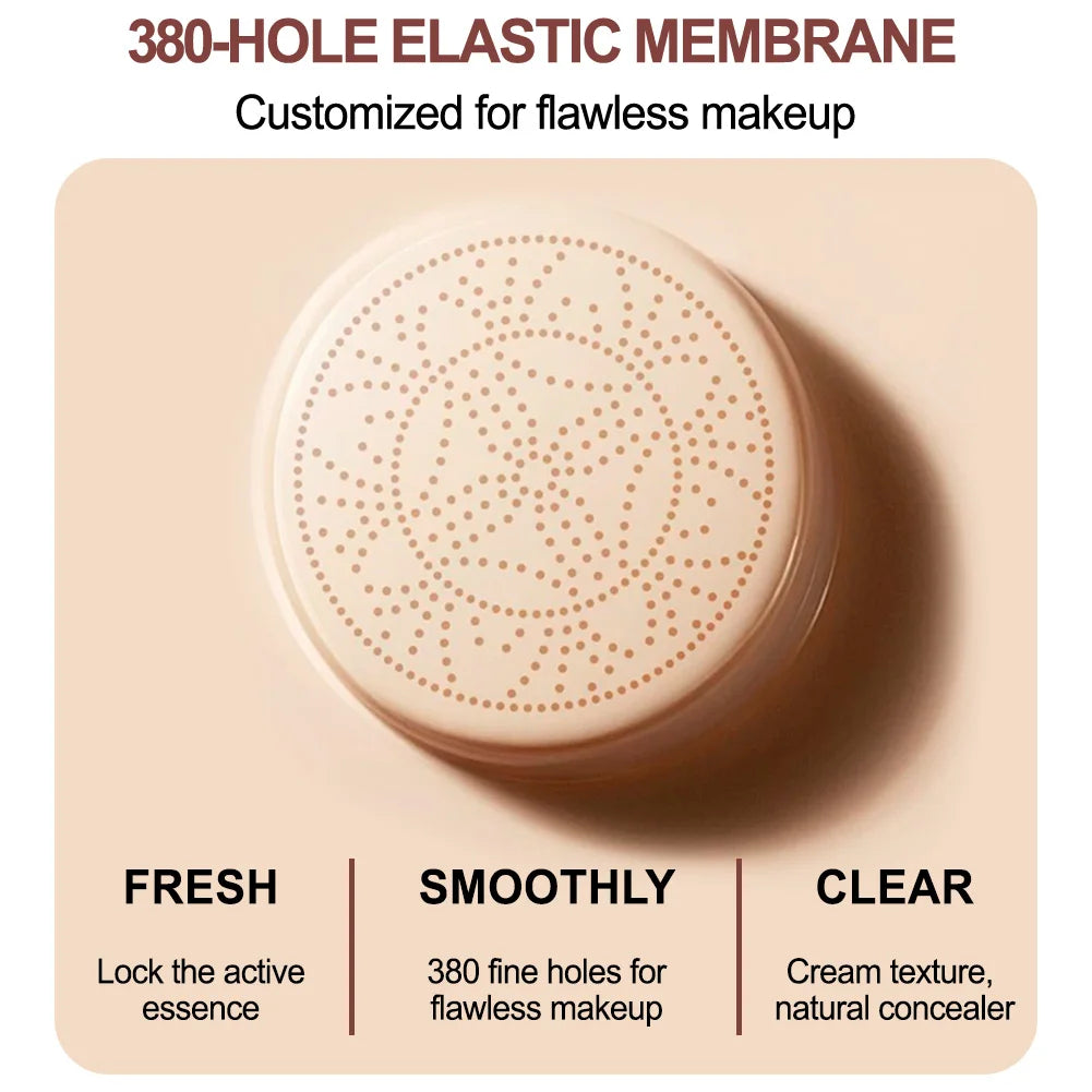 Mushroom Head Air Cushion BB Cream, Moisturizing Concealer Foundation, Brightening Natural Nude Makeup with Mushroom Puff - AliExpress 66