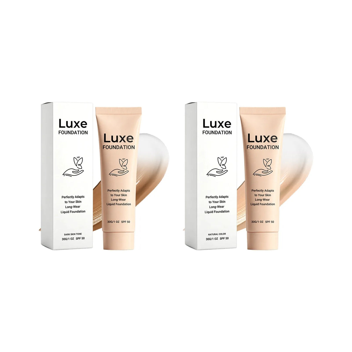 Skin Temperature Adaptive Long Wear Liquid Foundation Light Thin Fit Natural Skin Tone Matching Daily Facial Base Cosmetic 30g