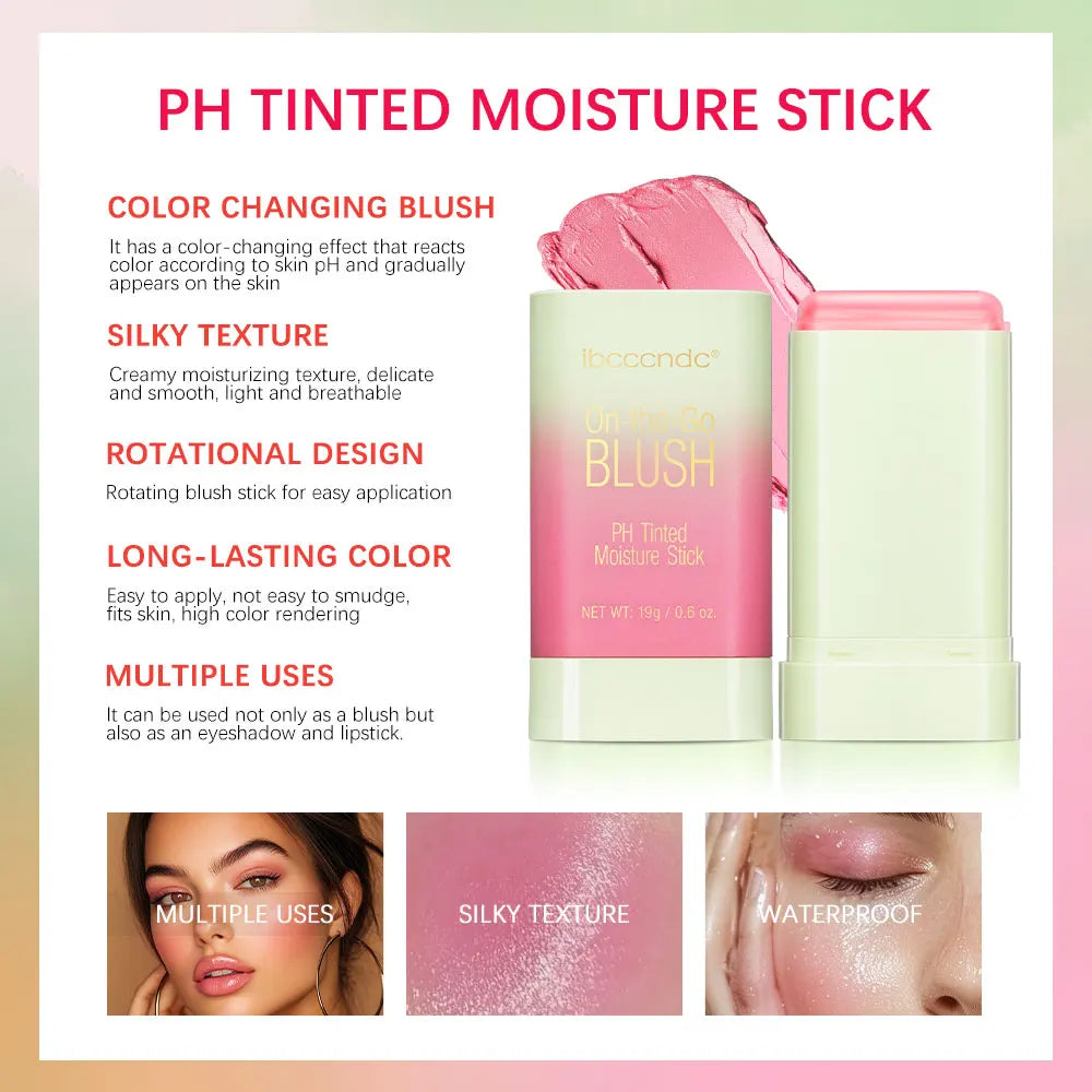 Temperature Change 3-in-1 Cheek Lip Tinted pixiBlush Stick Temperature Change Blush Makeup Products Cosmetic Palette Stick Face - AliExpress 66