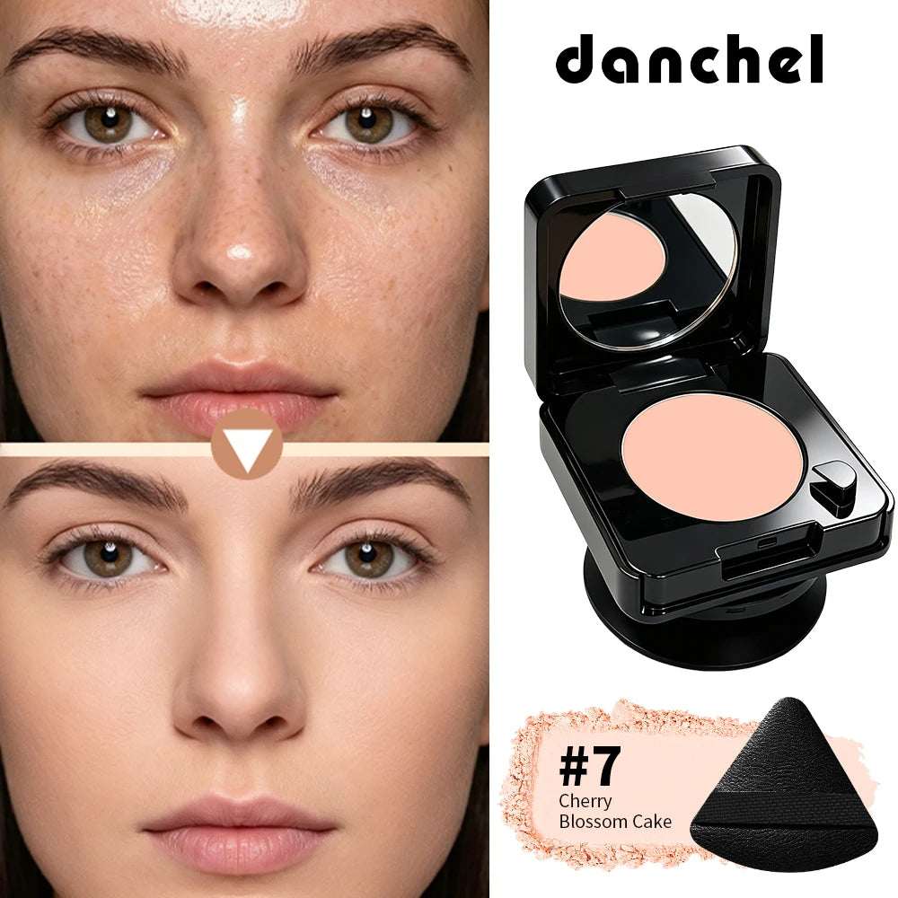 2-In-1 Oil Control & Makeup Setting Pressed Powder Long Lasting Blur Pores Matte Pressed Powder with Phone Grip Woman Cosmetics