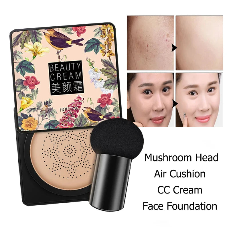 CC Cream Magic Foundation Mushroom Head Air Cushion Face Concealer Waterproof Moisturizing Long Lasting BB Cream Base Makeup - AliExpress 66