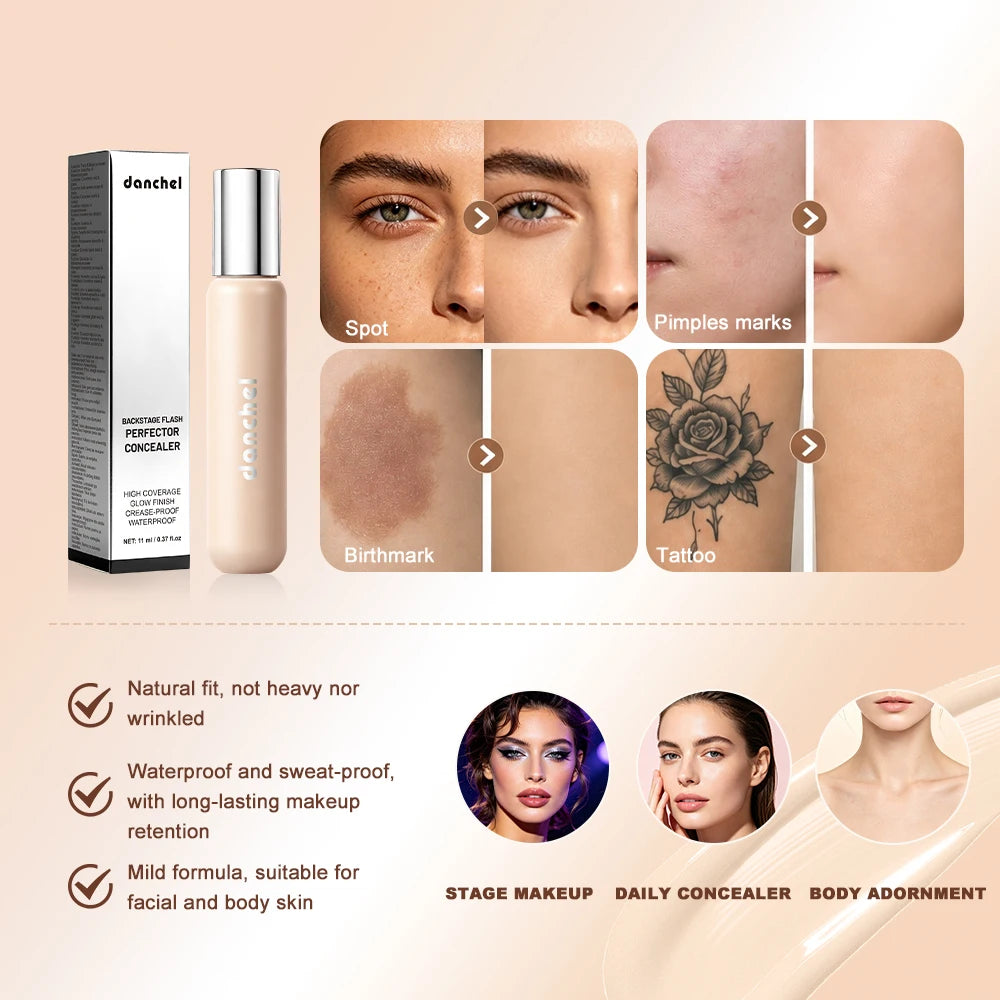 Perfector Concealer 8 Shade Full Coverage Concealer Liquid Foundation Makeup High Coverage Base Makeup Cushion Foundation Cream - AliExpress 66