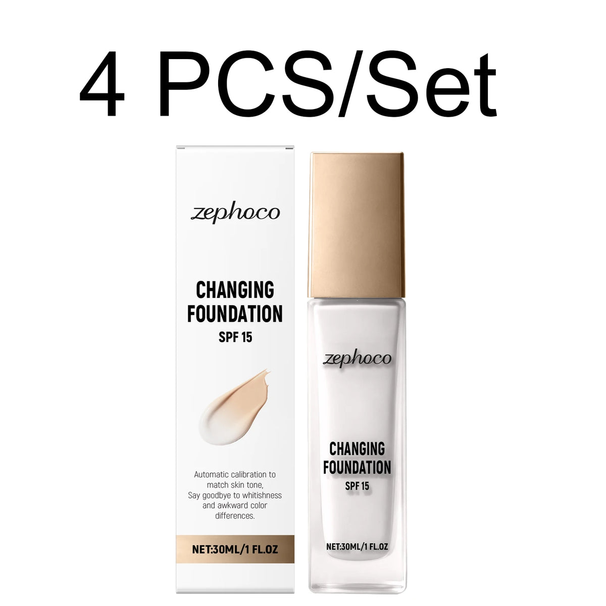 Color Changing Foundation Temperature Sensitive Matte Finish High Coverage Lightweight Hydrating Match Skin Tone Long Lasting - AliExpress 66