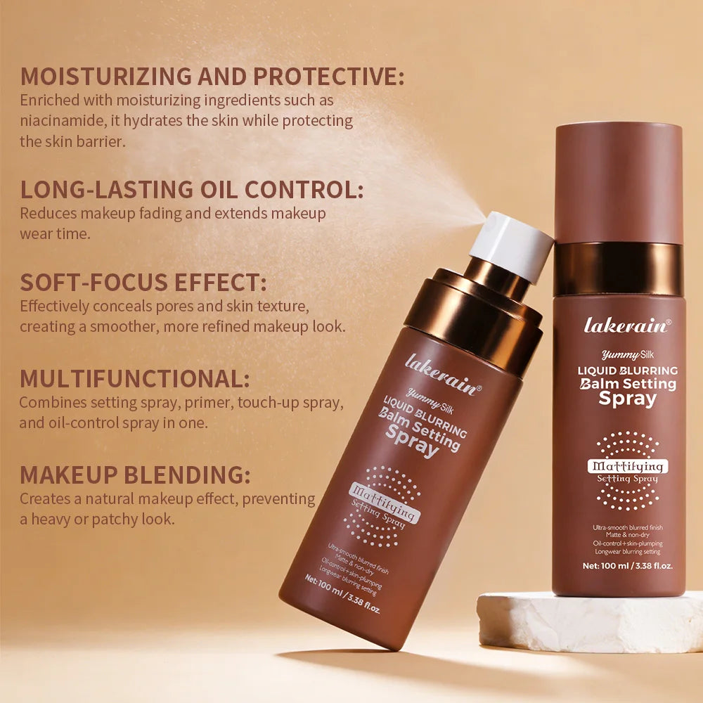 Makeup Fixer Spray Long-Lasting Oil Control Natural Matte Non Drying Weightless Makeup Liquid Blurring Balm Setting Spray - AliExpress 66