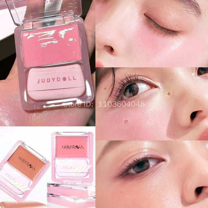 Judydoll Water Light Cream Hydrating Blush Multi Purpose Moisturizing High Light Expanding With Puff Long-lasting Face Makeup - AliExpress 66
