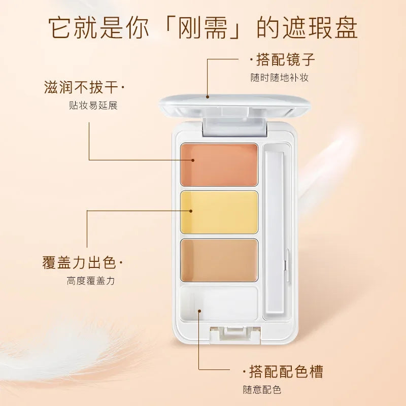 Two-Color Liquid Concealer Light Flawless Retouch Waterproof High-Gloss Makeup for Brightening Dark Circles And Acne Coverage