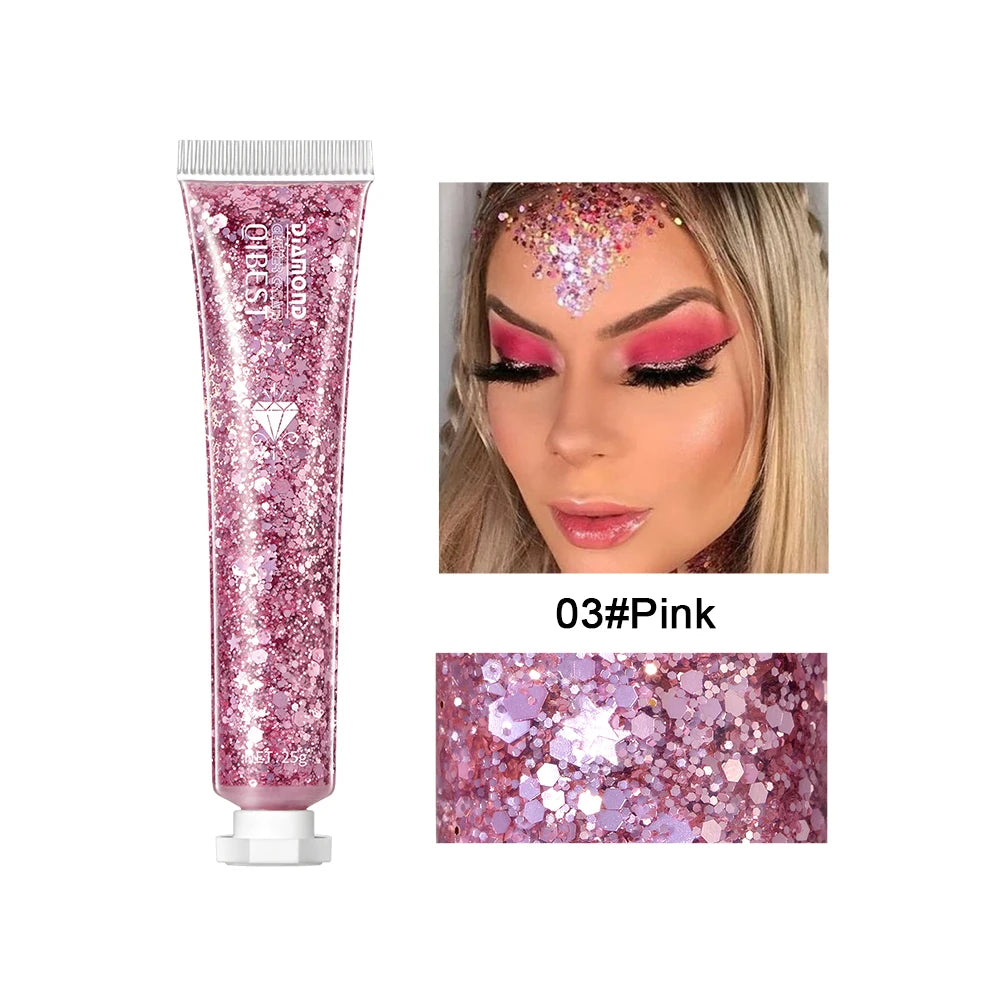QIBEST 6 Colors Highlighter Powder Glitter Sequins Gel Shimmer Contour Blush Powder Makeup For Face Body Highlight Makeup Tools - AliExpress 66
