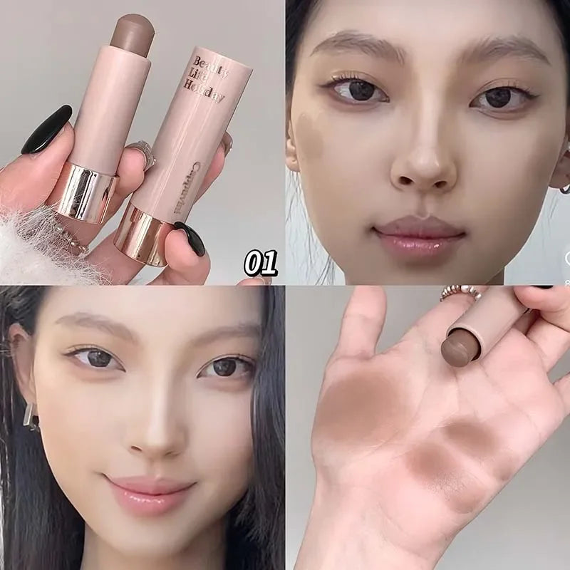 Moisturizing Silky Three-dimensional Contour Stick Lasting Natural Matte Single Color Suitable for Nose Shadow Makeup Contour