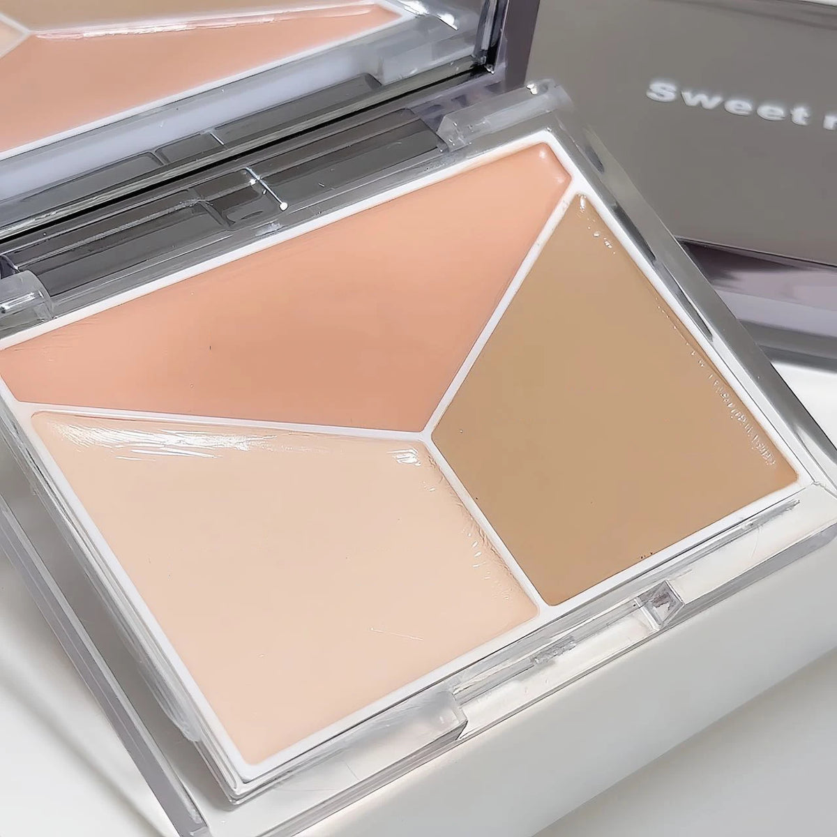3 Color Concealer Palette Cream Texture Covers Acne Marks Dark Circles Multifunction Face Makeup Lasting Brighten Face Cosmetics - AliExpress 66