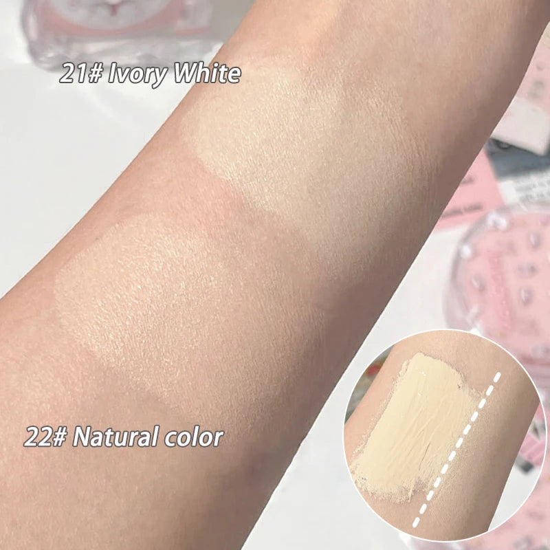Cute Cat Air Cushion Compact Cream Hydrated High Coverage Foundation Oil Control Concealer BB Cream Korean Makeup Base Cosmetic - AliExpress 66