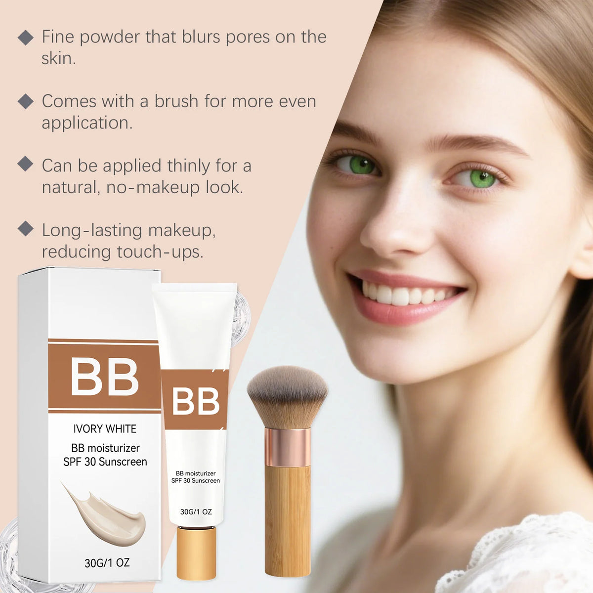 Sunscreen BB Cream Serie Long Time Moisturize Concealer Pores Cover Blemishes Cosmetics Waterproof And Sweat Proof Makeup Tool - AliExpress 66