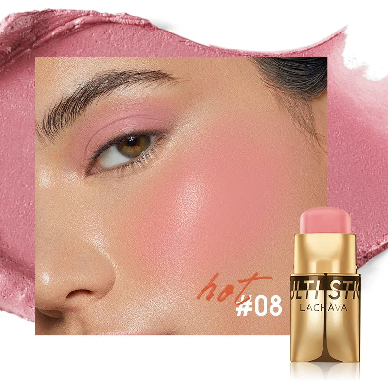 3 in 1 Waterproof Blush Stick For Lips Face Eyes Natural Brightening Makeup Multi Use Beauty Creamy Long Lasting - AliExpress 66