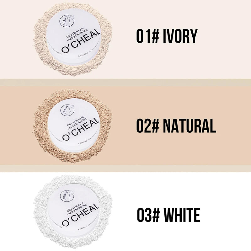 O'CHEAL Loose Invisible Powder Oil Control Waterproof Soft-focus Skin Smoothing Lightweight luminous Long-lasting Powder Makeup - AliExpress 66